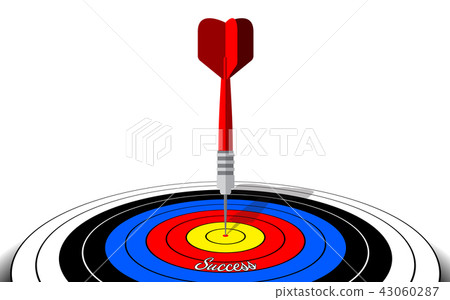 Dart board isolated template for business goal Dart board isolated template for business goal 43060287