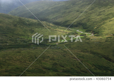 北阿爾卑斯山Unzenhei黑部河的起源風景 北阿爾卑斯山Unzenhei黑部河的起源風景 43060754