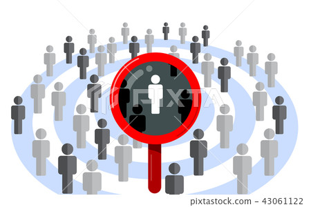 Target audience business consumer market concept 43061122