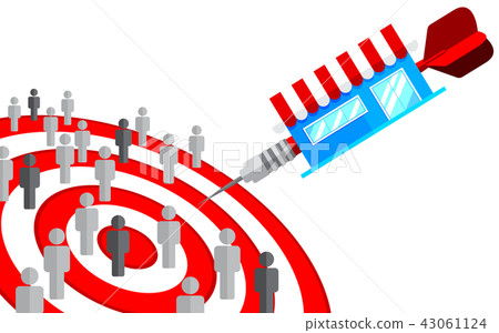 Target audience business consumer market concept Target audience business consumer market concept 43061124