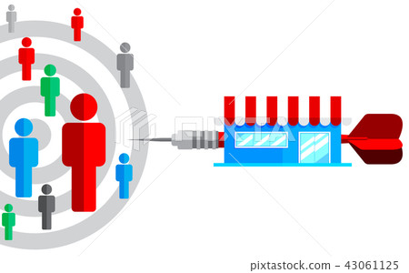 Target audience business consumer market concept Target audience business consumer market concept 43061125