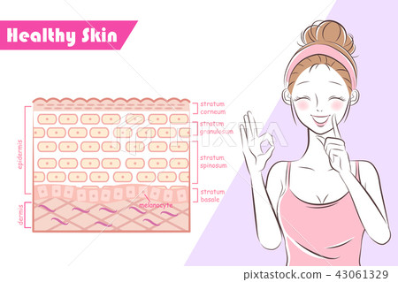 woman with healthy skin concept woman with healthy skin concept 43061329