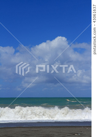 Sea of Japan in summer  Sea of Japan in summer  43061637