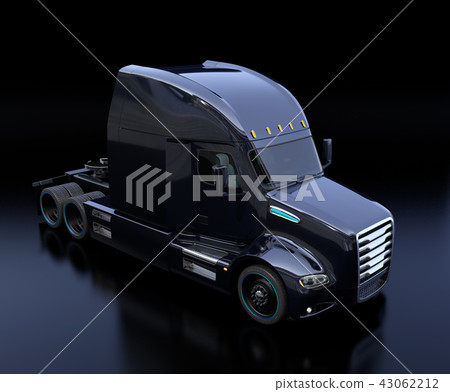 Black North American specification fuel cell electric track cabin black image. Zero Emissions Logistics Concept Black North American specification fuel cell electric track cabin black image. Zero Emissions Logistics Concept 43062212