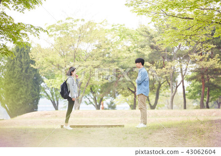 戀人,朋友,公園,麗水市 戀人,朋友,公園,麗水市 43062604