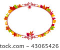 Maple leaf decorative border, Decoration border, Autumn image, Maple leaf border, Maple leaf, Decoration, Border 43065426