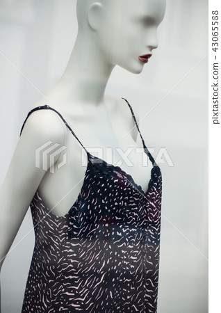 black nightie on mannequin in fashion store black nightie on mannequin in fashion store 43065588