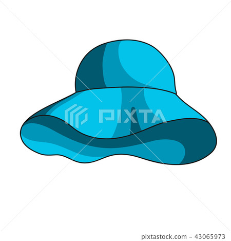 Summer panama hat icon Summer panama hat icon 43065973