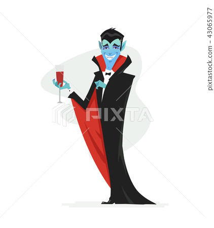 Vampire - modern cartoon people characters isolated illustration Vampire - modern cartoon people characters isolated illustration 43065977
