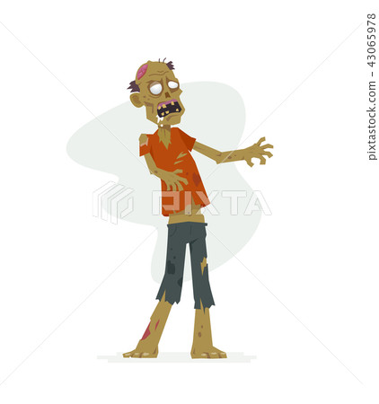 Zombie - modern cartoon people characters isolated illustration Zombie - modern cartoon people characters isolated illustration 43065978