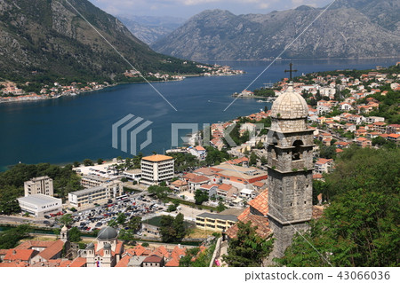 Medieval Ocean City Kotor surrounded by Montenegro Fortress 43066036