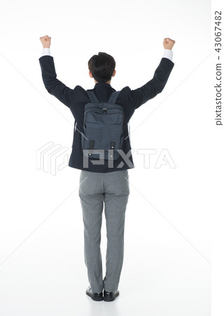 Male student, rear view 43067482