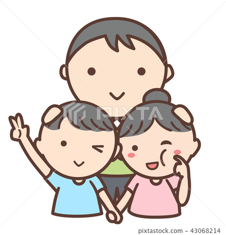 A laughing family illustration 43068214