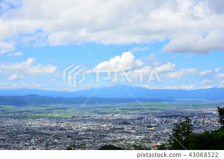 View of Yamagata City from Nishiozo Park in Yamagata Prefecture 43068522