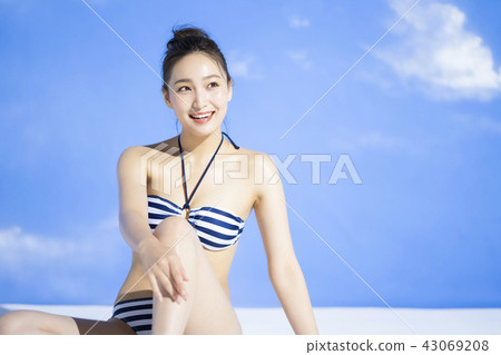 Swimwear female portrait Swimwear female portrait 43069208