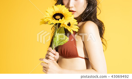 Swimwear female portrait Swimwear female portrait 43069492