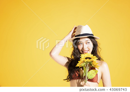 Swimwear female portrait 43069743