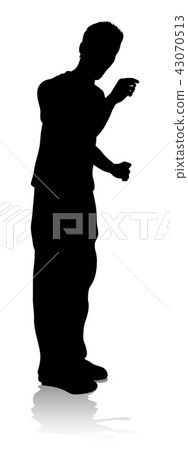 Young Person Silhouette 43070513