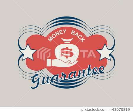 Oval figurine with stars with silhouette of hand and bag.. 43070819