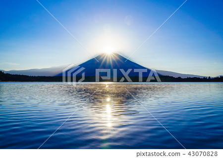 (Shizuoka) Diamond Fuji of Tanuki Lake 43070828