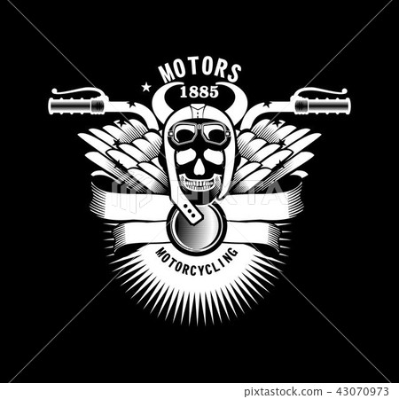 Skull in helmet Skull in helmet 43070973
