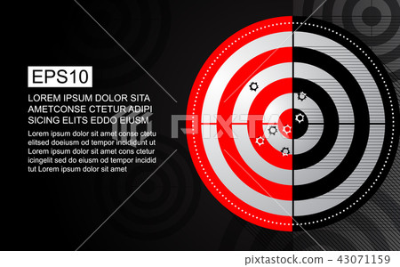 Abstract target shooting range target goal concept 43071159
