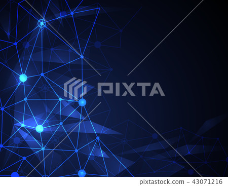 Abstract futuristic molecule technology concept 43071216