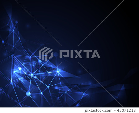 Abstract futuristic molecule technology concept 43071218