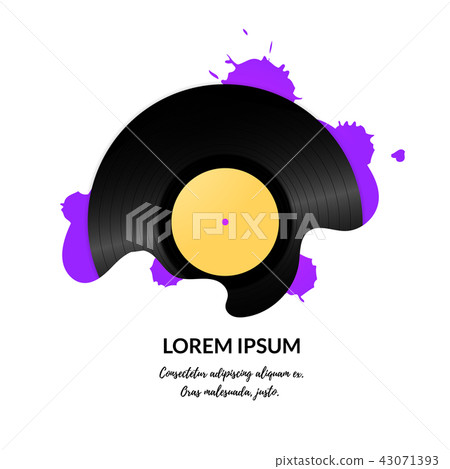 Vintage vinyl record background. Vintage vinyl record background. 43071393