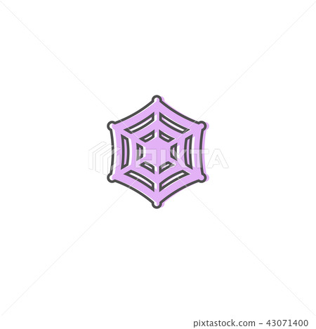 Spider cobweb decoration icon Spider cobweb decoration icon 43071400