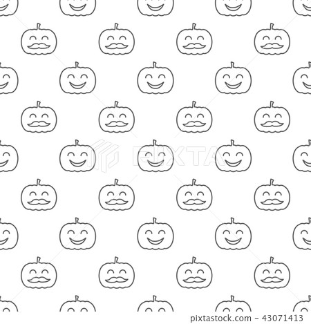 Jack o lantern elements seamless background 43071413