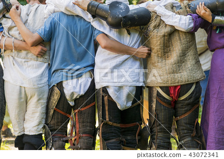 Group meditation before the performance 43072341