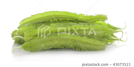 Winged bean isolated on white background. Winged bean isolated on white background. 43073521