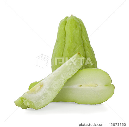 chayote isolated on white background chayote isolated on white background 43073560