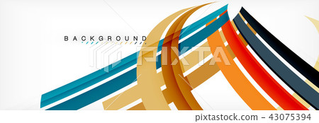 Color stripes and lines, geometric abstract background Color stripes and lines, geometric abstract background 43075394