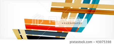 Color stripes and lines, geometric abstract background Color stripes and lines, geometric abstract background 43075398