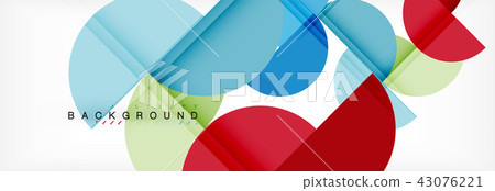 Modern geometrical abstract background - circles. Business or technology presentation design 43076221