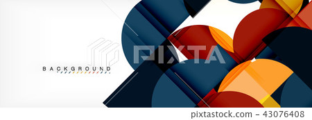 Circle modern geometrical abstract background illustration Circle modern geometrical abstract background illustration 43076408