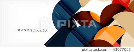 Modern geometrical abstract background - circles. Business or technology presentation design Modern geometrical abstract background - circles. Business or technology presentation design 43077095