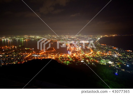函館山的夜景 函館山的夜景 43077365