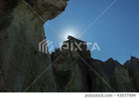 [Saimura, Shimokita Peninsula, Aomori Prefecture] Tenryuiwa: Hotokegaura is a landscape of paradise pure paradise with a variety of large and small strange rocks made by green tuff 43077994