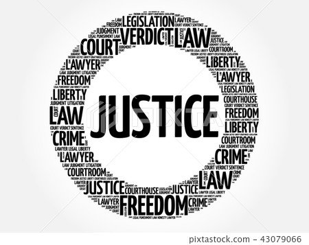 Justice Word Cloud - Stock Illustration [43079066] - PIXTA