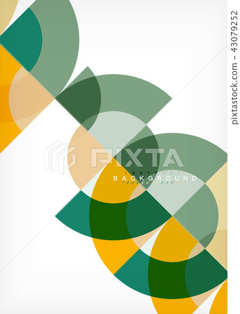 Minimal circle abstract background design, multicolored template for business or technology Minimal circle abstract background design, multicolored template for business or technology 43079252