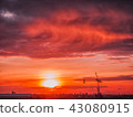Beauty and Color of the sky at sunset. 43080915