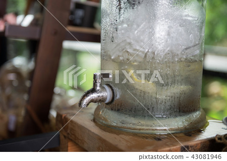 Drinking water with ice in tank Drinking water with ice in tank 43081946