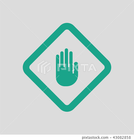 Icon of Warning hand 43082858