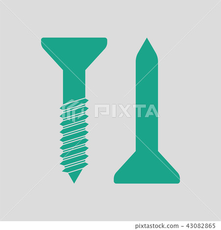 Icon of screw and nail 43082865