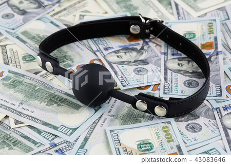 Gag on american dollars banknotes 43083646