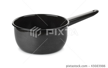 Black empty saucepan 43083986