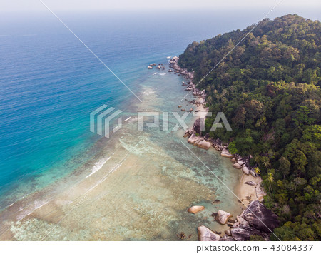 Aerial view of Perhentian Island, Malaysia. Aerial view of Perhentian Island, Malaysia. 43084337